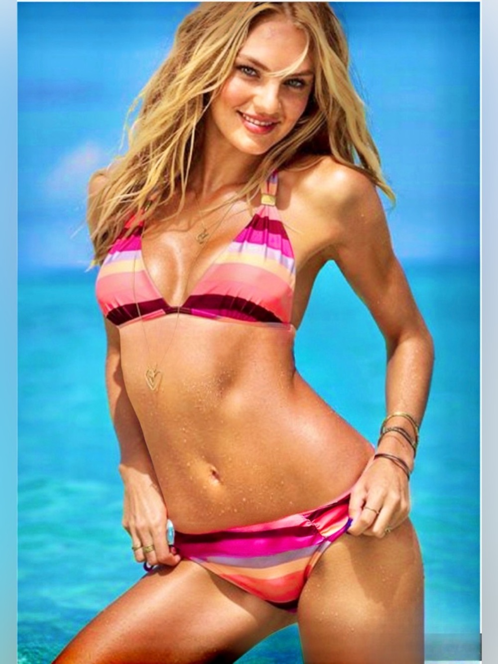 Victoria’s Secret Multicolored Bikini, Top XS, Bottom M